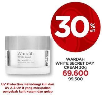 Promo Harga WARDAH White Secret Day Cream 30 gr - Watsons