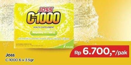 Promo Harga JOSS C1000 Health Supplement 6 sachet - TIP TOP
