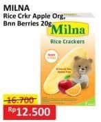 Promo Harga Milna Rice Crackers Apple Orange, Banana Berries 5 pcs - Alfamart