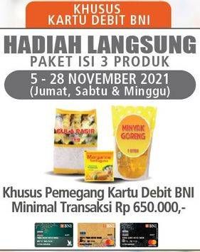 Promo Harga Paket Isi 3 Produk (Gula Pasir, Margarine, Minyak Goreng)  - LotteMart