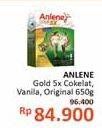 Promo Harga Anlene Gold Plus 5x Hi-Calcium Coklat, Vanila, Original 650 gr - Alfamidi