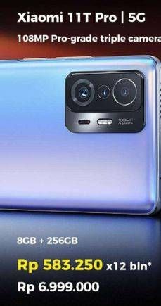 Promo Harga XIAOMI 11T Pro 8 GB + 256 GB  - Erafone