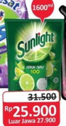 Promo Harga SUNLIGHT Pencuci Piring 1600 ml - Alfamidi