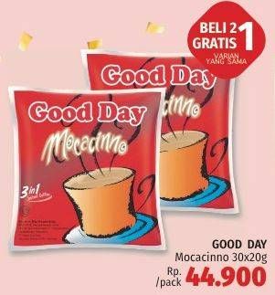 Promo Harga Good Day Instant Coffee 3 in 1 per 30 sachet 20 gr - LotteMart