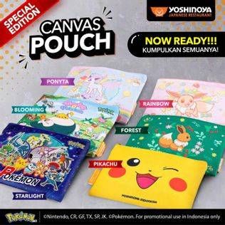 Promo Harga Yoshinoya Canvas Pouch  - Yoshinoya