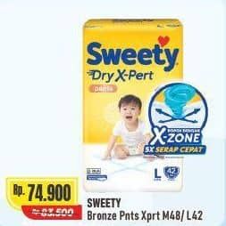 Promo Harga Sweety Bronze Pants Dry X-Pert M48, L42 42 pcs - Alfamart