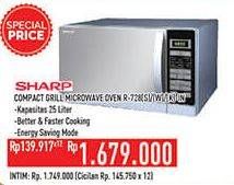 Promo Harga SHARP R-728(S)-IN | Stylish Designed Microwave Oven 25ltr 25000 ml - Hypermart