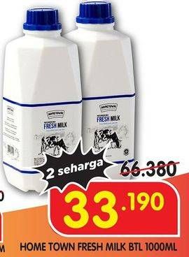 Promo Harga HOMETOWN Fresh Milk 1000 ml - Superindo
