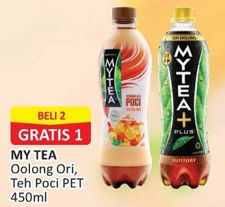 Promo Harga MY TEA Minuman Teh Poci Oolong, Oolong Plus 450 ml - Alfamart