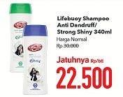 Promo Harga LIFEBUOY Shampoo Anti Dandruff, Strong Shiny per 2 botol 340 ml - Carrefour