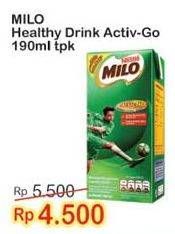 Promo Harga MILO Susu UHT 190 ml - Indomaret