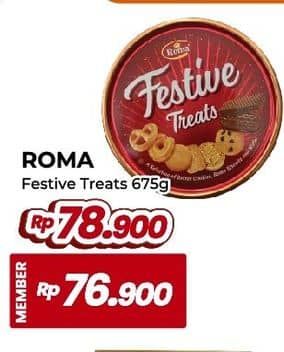 Promo Harga Roma Festive Treats 675 gr - Yogya