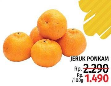 Promo Harga Jeruk Ponkam per 100 gr - LotteMart