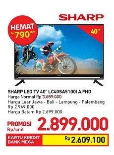 Promo Harga SHARP LC-40SA5100i Full HD LED TV 40"  - Carrefour