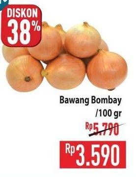 Promo Harga Bawang Bombay per 100 gr - Hypermart