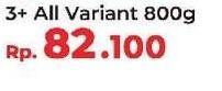 Promo Harga DANCOW Advanced Excelnutri 3 All Variants 800 gr - Yogya