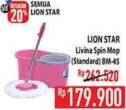 Promo Harga Lion Star Livina Spin Mop BM-45  - Hypermart