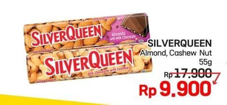 Promo Harga Silver Queen Chocolate Almonds, Cashew 58 gr - LotteMart