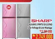 Promo Harga SHARP SJ-237ND | Refrigerator 205ltr  - Hypermart