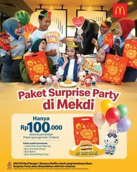 Promo Harga Paket Surprise Party di Mekdi  - McD