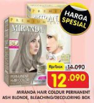 Promo Harga MIRANDA Hair Color MC16 Ash Blonde, MC6 Bleaching 30 ml - Superindo