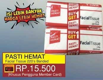 Promo Harga PASTI HEMAT Facial Tissue 220 pcs - Yogya