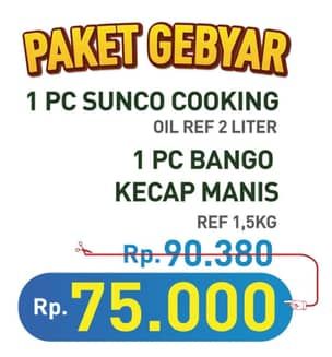 Promo Harga Sunco Minyak Goreng + Bango Kecap Manis  - Hypermart