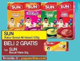 Promo Harga SUN Bubur Bayi All Variants per 2 box 120 gr - Yogya