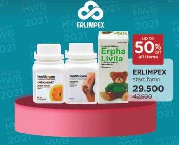 Promo Harga ERLIMPEX Products  - Watsons