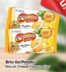 Promo Harga Siantar Top GO Potato Biskuit Kentang Cheese 42 gr - TIP TOP