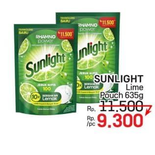 Promo Harga Sunlight Pencuci Piring Jeruk Nipis 100 640 ml - LotteMart