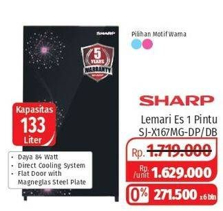 Promo Harga SHARP SJ-X167MG-DP/DB  - Lotte Grosir