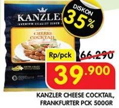 Promo Harga KANZLER Cheese Cocktail, Frankfurter 500 g  - Superindo