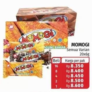 Promo Harga MOMOGI Regular Snack All Variants per 20 pcs 6 gr - Lotte Grosir