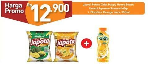 Promo Harga JAPOTA Potato Chips + FLORIDINA Orange  - Carrefour