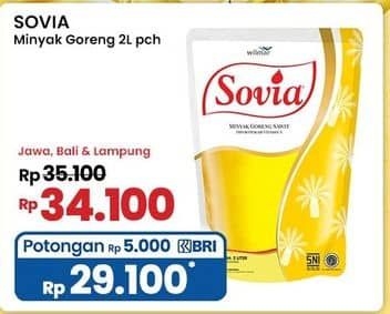 Promo Harga Sovia Minyak Goreng 2000 ml - Indomaret