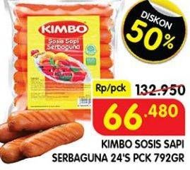 Promo Harga KIMBO Sosis Sapi Serbaguna 24 pcs - Superindo