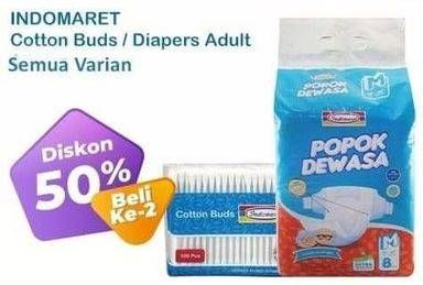 Promo Harga Indomaret Cotton Buds/ Diapers Adult  - Indomaret