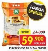 Promo Harga FS Beras Sego Pulen 5 kg - Superindo