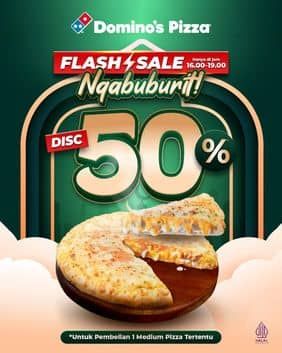 Promo Harga Flash Sale Ngabuburit  - Domino Pizza