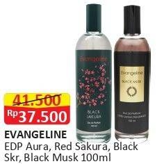 Promo Harga EVANGELINE Eau De Parfume Aura, Red, Black Sakura, Musk Lilian 100 ml - Alfamart