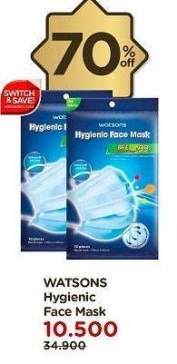 Promo Harga WATSONS Hygienic Face Mask  - Watsons