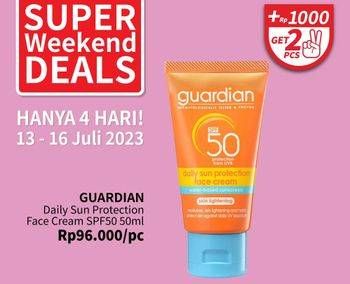 Promo Harga Guardian Daily Sun Protection Face Cream SPF 50 50 ml - Guardian