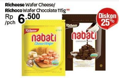 Promo Harga NABATI Wafer Chocolate, Cheese 115 gr - Carrefour