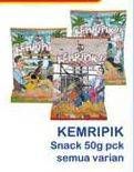 Promo Harga KEMRIPIK Snack All Variants per 2 pouch 50 gr - Indomaret