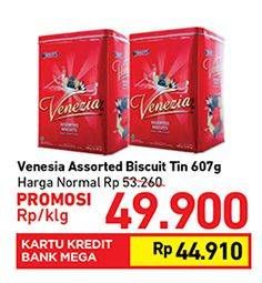 Promo Harga VENEZIA Assorted Biscuits 607 gr - Carrefour