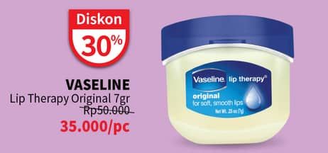 Promo Harga Vaseline Lip Therapy Original 7 gr - Guardian