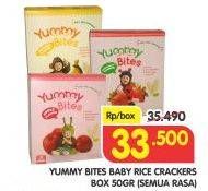 Promo Harga YUMMY BITES Rice Cracker 123 All Variants 50 gr - Superindo