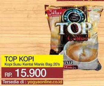 Promo Harga Top Coffee Kopi Susu Kental Manis per 20 sachet 30 gr - Yogya