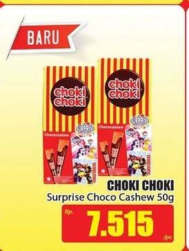 Promo Harga CHOKI-CHOKI Coklat Chococashew Surprise Pack per 5 pcs 10 gr - Hari Hari